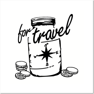 Travel Fund - Save for Travel Jar Posters and Art